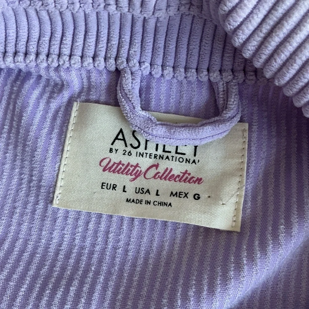 Ashley By 26 International Lavender Striped Utility Jacket